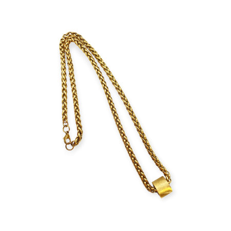 necklace steel gold wheal with washer1